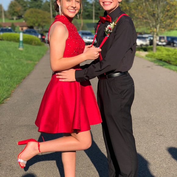 Rachel Allan Homecoming Dress rhinestones corset 0 - Picture 6 of 8